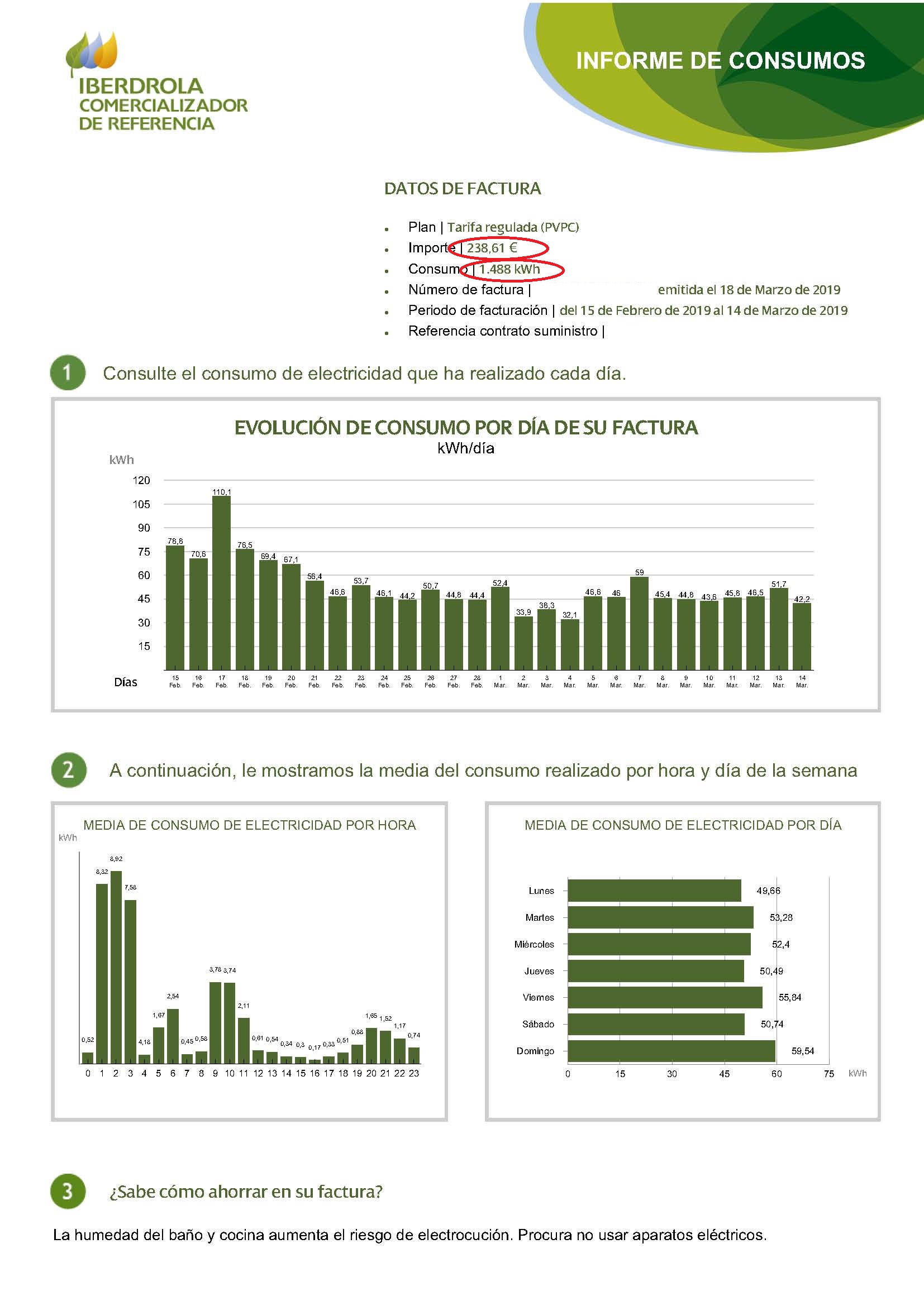 factura eléctrica